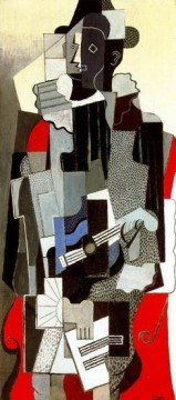  picasso - Harlequin 1917 cubism Pablo Picasso